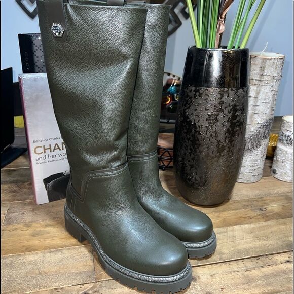 Rene Caovilla Moto Combat Boots - Picture 4 of 10